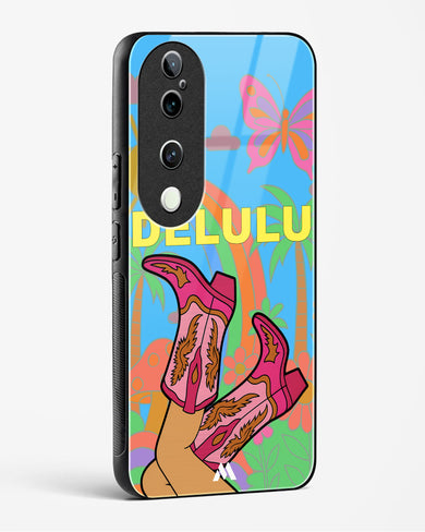 Delulu Dreamscape Glass Case Phone Cover (Vivo)
