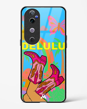 Delulu Dreamscape Glass Case Phone Cover (Vivo)