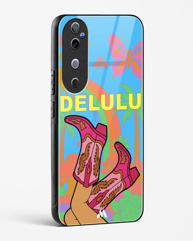 Delulu Dreamscape Glass Case Phone Cover (Vivo)