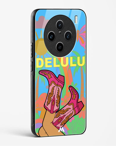 Delulu Dreamscape Glass Case Phone Cover (Vivo)