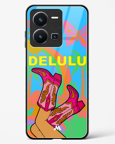 Delulu Dreamscape Glass Case Phone Cover (Vivo)