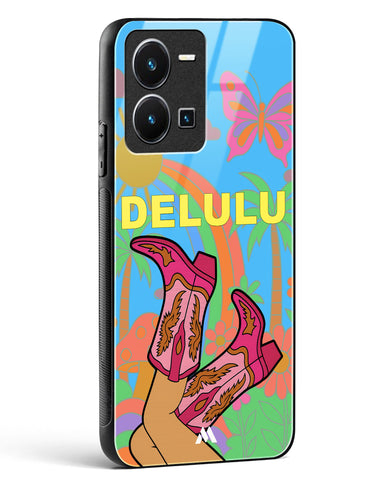 Delulu Dreamscape Glass Case Phone Cover (Vivo)