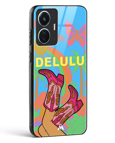 Delulu Dreamscape Glass Case Phone Cover (Vivo)
