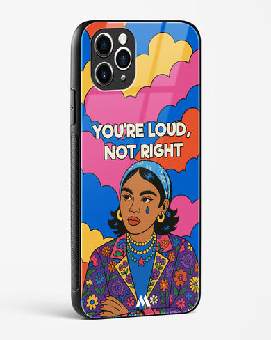 Loud Not Right Glass Case Phone Cover (Apple)