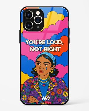 Loud Not Right Glass Case Phone Cover (Apple)