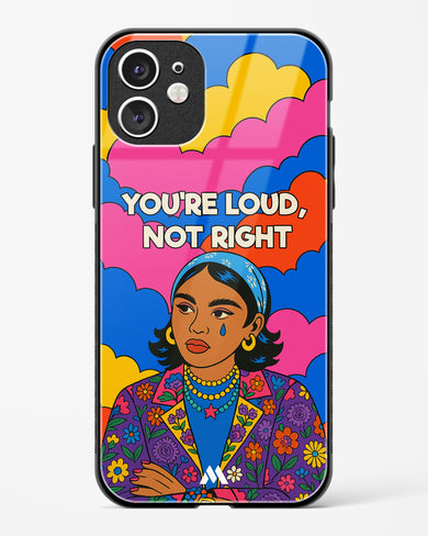 Loud Not Right Glass Case Phone Cover (Apple)