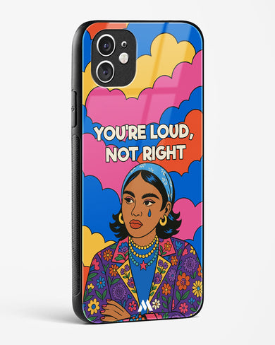 Loud Not Right Glass Case Phone Cover (Apple)