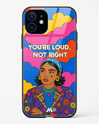 Loud Not Right Glass Case Phone Cover (Apple)