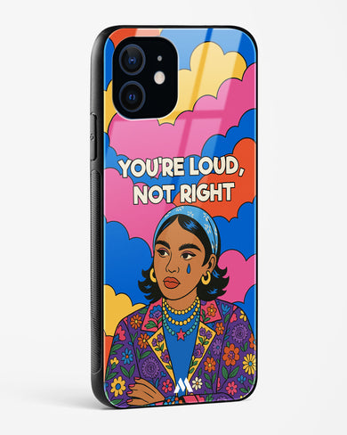 Loud Not Right Glass Case Phone Cover (Apple)