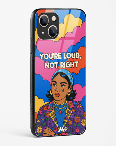 Loud Not Right Glass Case Phone Cover (Apple)