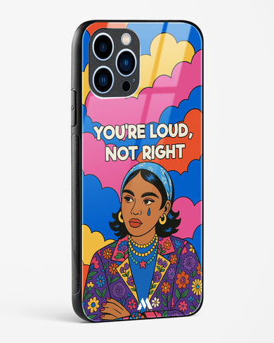 Loud Not Right Glass Case Phone Cover (Apple)