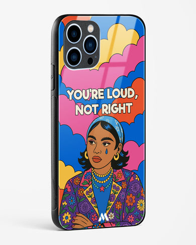 Loud Not Right Glass Case Phone Cover (Apple)
