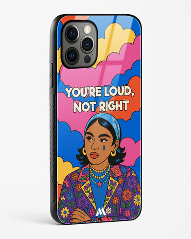 Loud Not Right Glass Case Phone Cover (Apple)
