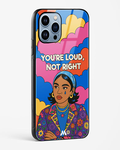 Loud Not Right Glass Case Phone Cover (Apple)