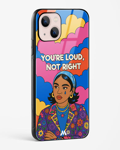 Loud Not Right Glass Case Phone Cover (Apple)
