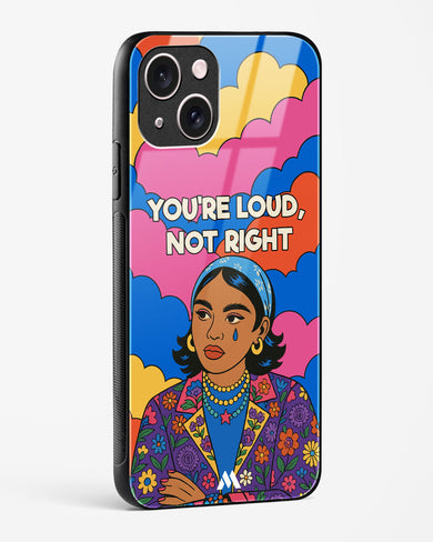 Loud Not Right Glass Case Phone Cover (Apple)