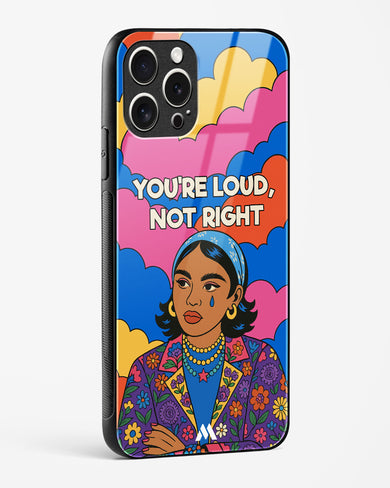 Loud Not Right Glass Case Phone Cover (Apple)