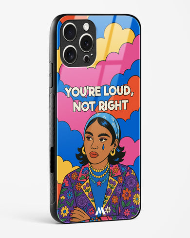 Loud Not Right Glass Case Phone Cover (Apple)