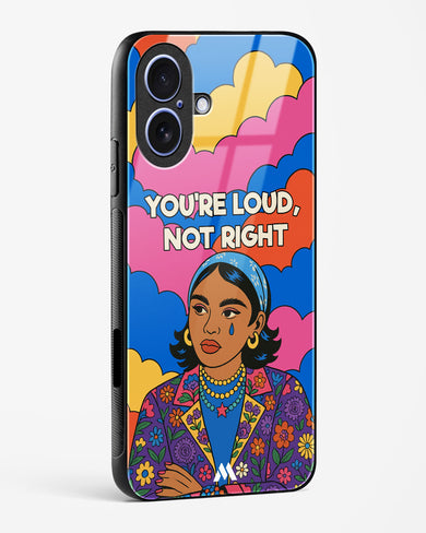 Loud Not Right Glass Case Phone Cover (Apple)