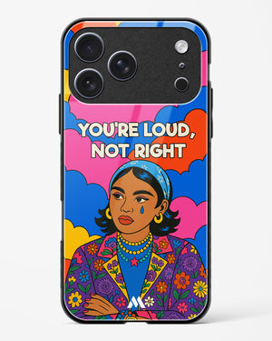 Loud Not Right Glass Case Phone Cover (Apple)