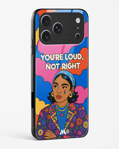Loud Not Right Glass Case Phone Cover (Apple)
