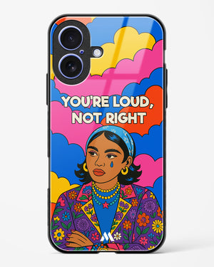 Loud Not Right Glass Case Phone Cover (Apple)