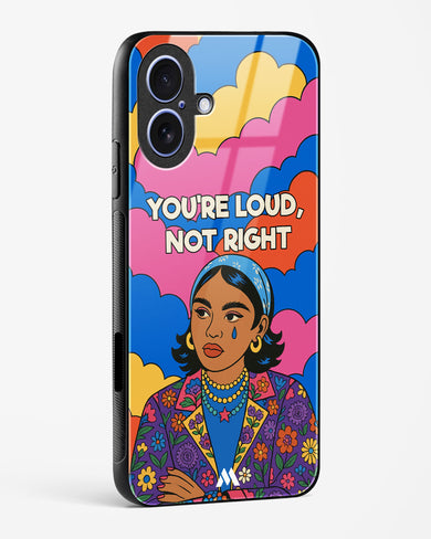 Loud Not Right Glass Case Phone Cover (Apple)