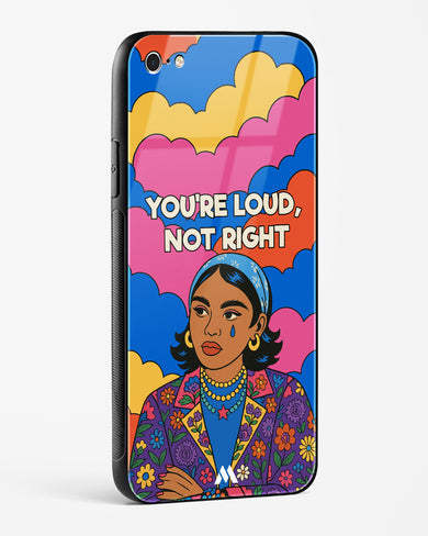 Loud Not Right Glass Case Phone Cover (Apple)