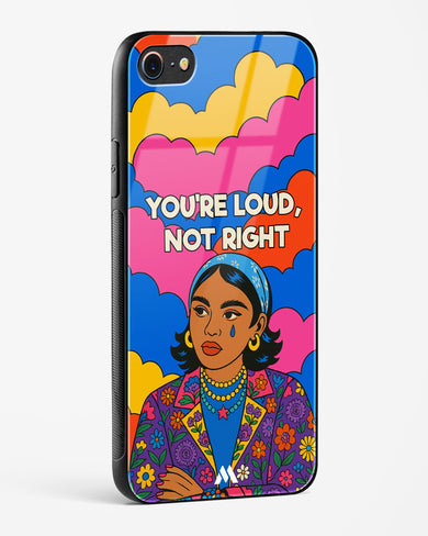 Loud Not Right Glass Case Phone Cover (Apple)
