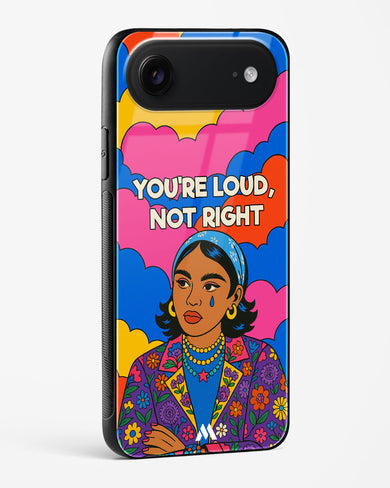 Loud Not Right Glass Case Phone Cover (Apple)