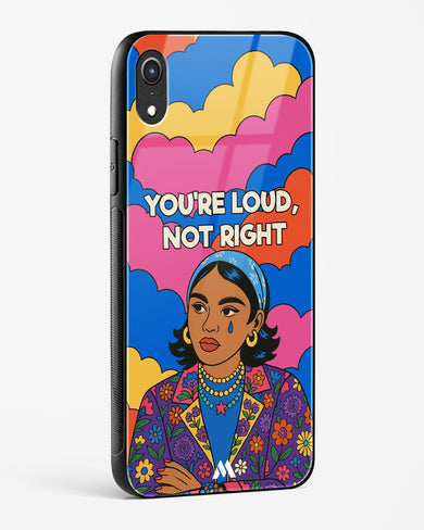 Loud Not Right Glass Case Phone Cover (Apple)