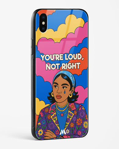 Loud Not Right Glass Case Phone Cover (Apple)
