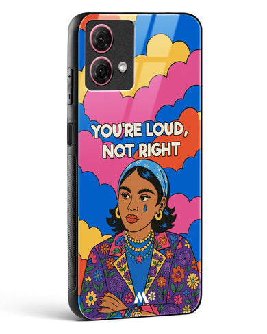 Loud Not Right Glass Case Phone Cover (Motorola)