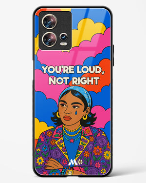 Loud Not Right Glass Case Phone Cover (Motorola)