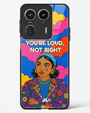 Loud Not Right Glass Case Phone Cover (Motorola)