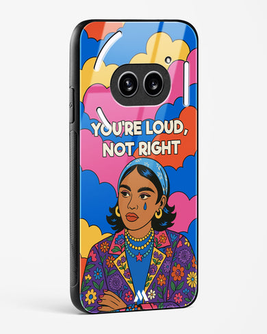 Loud Not Right Glass Case Phone Cover (Nothing)