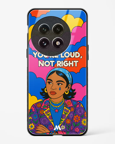 Loud Not Right Glass Case Phone Cover (OnePlus)