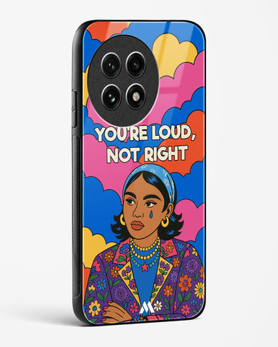 Loud Not Right Glass Case Phone Cover (OnePlus)