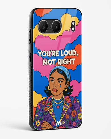 Loud Not Right Glass Case Phone Cover (OnePlus)