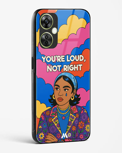 Loud Not Right Glass Case Phone Cover (OnePlus)