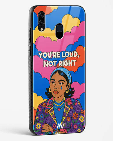 Loud Not Right Glass Case Phone Cover (Samsung)