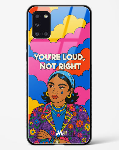 Loud Not Right Glass Case Phone Cover (Samsung)