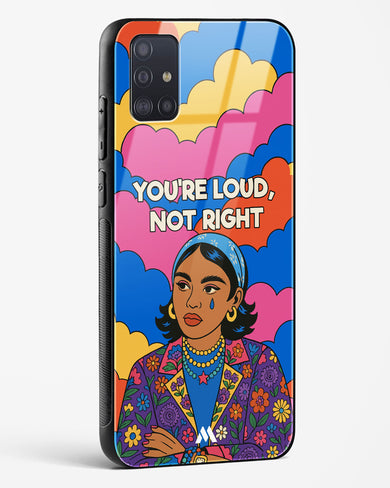Loud Not Right Glass Case Phone Cover (Samsung)