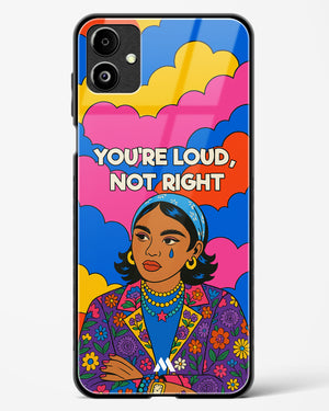 Loud Not Right Glass Case Phone Cover (Samsung)