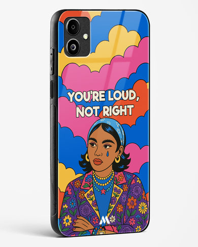 Loud Not Right Glass Case Phone Cover (Samsung)