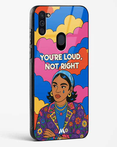 Loud Not Right Glass Case Phone Cover (Samsung)