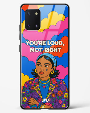 Loud Not Right Glass Case Phone Cover (Samsung)