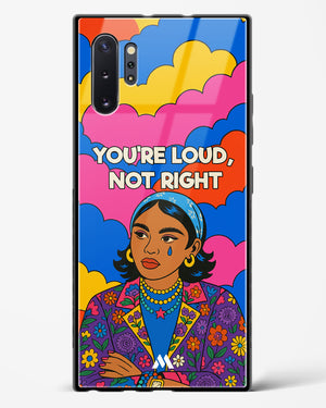 Loud Not Right Glass Case Phone Cover (Samsung)