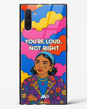 Loud Not Right Glass Case Phone Cover (Samsung)