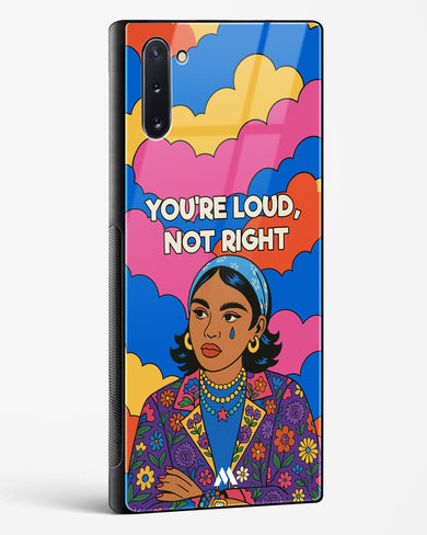 Loud Not Right Glass Case Phone Cover (Samsung)